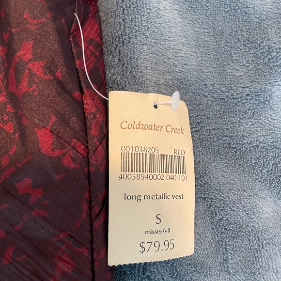 NWT Coldwater Creek Long Puffy Vest - Picture 3 of 8
